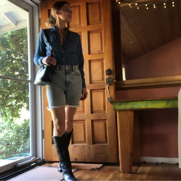 Lee Vintage Modern High Rise Bermuda Short Sz 27 - Picture 3 of 9